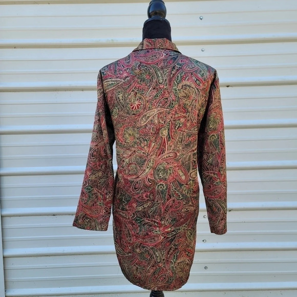 Victoria's Secret Paisley nightgown satin Sleep Shirt Size Small - Picture 7 of 11
